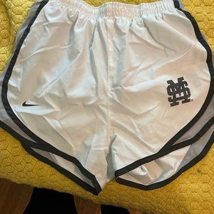 Mississippi State White and Gray Nike Shorts